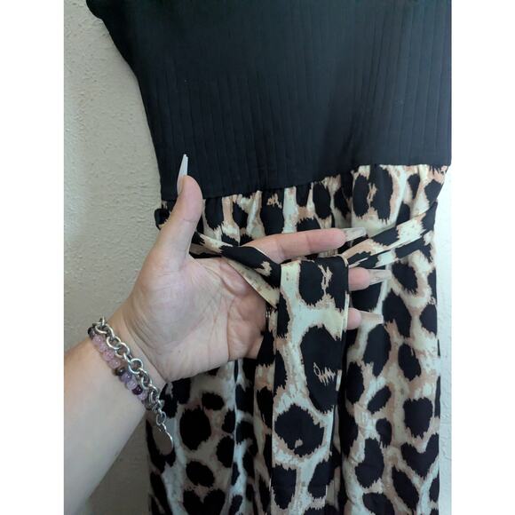 NWT Leopard Print high low jumper shorts mob wife jersey black top plus size 2X - Picture 5 of 5